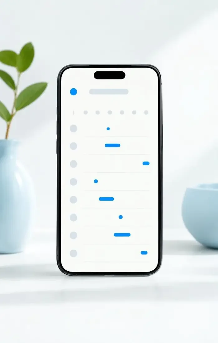 吃瓜短剧 APP 追更日历界面